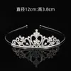 Diadema Coreana de Aleación con Pedrería para Niñas, Corona de Amor Tridimensional de Princesa para Fiesta de Baile, Tocado de Novia para Boda, Transfronterizo