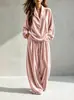 2026 Ropa Europea y Americana Transfronteriza para Mujer Sitio Independiente de Amazon Otoño/Invierno Nuevo Moda Casual Terciopelo Manga Larga Cuello Solapa Top