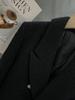 Chaqueta de traje británica estilo Hepburn con forro de plumas negras para mujer, Nuevo Invierno 2025, Traje de alta gama ligero y moderno para socialité