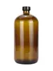 Botella de Vidrio Sellada Boca Pequeña Color Café Boston, Botella para Reactivos Químicos a Prueba de Luz, Botella Marrón para Sub-Embotellado con Tapa, Frasco Sellado