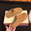 Versão em Estoque~Tamancos Femininos Estilo Birkenstock com Solado Grosso, Aumentadores de Altura, Couro Macio, Tamancos Deslizantes para Uso Externo, Mocassins Fáceis de Calçar