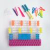 Banda elástica de colores Rainbow Loom, pulsera tejida a mano Rainbow Weaver, marco de tejido, herramientas para tejer pulseras