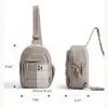 Mochila Cruzada de Hombro de Algodón Nuevo Plisado Informal para Viaje de Mano Mochila de Viaje Ligera Mochila de Viaje Impermeable