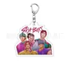Grupo de K-Pop Femenino Op Mimi La Colgante de Caza de Acrílico Merchandising Llavero de Doble Cara Fan de Zoe Kp