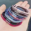 Anillo para el cabello básico 3 en 1 de alta elasticidad, versión coreana de cabeza de bola de cola de caballo simple, banda de goma pequeña, cuerda para la cabeza fresca pequeña, venta al por mayor para mujeres