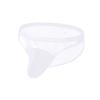 CLEVER-MENMODE Comércio Exterior Malha Masculina Cuecas Transparentes Sexo Roupa Interior Imitação Couro Bolso Perspectiva Roupa Interior
