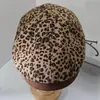 Gorra de Visera Nueva Retro con Bloques de Color y Estampado de Leopardo, Gorra de Béisbol de Moda para Adelgazar el Rostro, Gorra Versátil de Artista de Moda, Gorra de Periodista Urbana