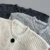 Chaleco de punto sin mangas de cuello redondo estilo perezoso para mujer, nueva llegada de otoño, transpirable, versátil, top sin mangas abotonado, para usar en capas con suéteres y chaquetas