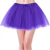 Saia Tutu Europeia e Americana de Adulto com 4 Camadas e Forro, Saia de Renda para Performance de Dança e Festival