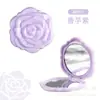 Gran Venta Espejo de Flor de Rosa Espejo de Maquillaje HD Espejo Plegable de Flor de Rosa Espejo Portátil de Doble Cara Espejo de Tocador Espejo Portátil