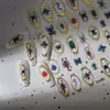 Adesivos de Unha Estrela de Seis Pontas com Folha de Ouro e Tecnologia Composta de Gelatina, Adesivos de Unha Adesivos Imitação de Strass, Decorações de Unha Transfronteiriças Céu Estrelado
