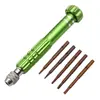 Venta al por mayor del fabricante Juego de herramientas multifunción 5 en 1 de aleación de aluminio con brocas S2 Especial para reparación y desmontaje de teléfonos móviles