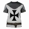 Camiseta de Manga Corta con Cuello Redondo para Hombre, Oversize, Impresión 3D, Top, Uniforme de Cosplay, Camiseta Casual, Holgada, Urbana