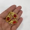 Colgante Pixiu de Ágata Roja, Amuleto Antiguo de Ágata Calcedonia con Incrustaciones de Bolsa de Dinero, Colgante Lingote Bolsa de la Suerte con Incrustaciones de Colgante Pixiu