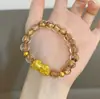 Retenção Forte de Cor Lingote Esmaltado Dourado da Areia Vietnamita Pulseira Pixiu Novo Estilo Chinês Pulseira com Contas de Transferência DIY Folha de Ouro