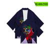 Nova peça de vestuário transfronteiriça Rainbow Friends, manga 3/4, robe fino, cardigã kimono, moda