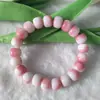 Novo pulseira de contas de porcelana tingidas com água de 10mm pulseiras de contas de pier para mulheres pulseiras de jade quebradas ao redor do dedo dos estudantes contas de rosário de texto suave joia de mão