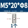 Pino Cilíndrico de Aço Inoxidável 304 com Furo Horizontal Conexão Embutida Cabeça de Martelo Palavra Porca de Martelo Rosca Heterossexual M4M5M6
