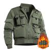3351 Jaqueta funcional primavera e outono multi-bolso bomber jaqueta casaco retro bike coat
