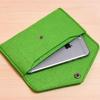 Bolso de mano para teléfono móvil de fieltro sencillo, personalizado y al por mayor, tipo cartera, exquisito bolso de fieltro de moda, precio bajo al por mayor
