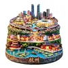 Pegatinas para cajas acrílicas planas en stock de diversas regiones del país, recuerdos de ciudades turísticas, regalos culturales y creativos, estilo personalizado, uso universal
