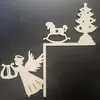 Decoración de Pared Navideña Nueva para Amazon Transfronterizo Colgante de Puerta Esquina de Puerta Jesús de Navidad Llegó a Casa Decoración