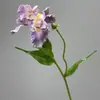 Flores de iris artificiales en morado y blanco, flores falsas para decoración de escenas de boda, accesorios de fotografía, materiales florales artificiales al por mayor