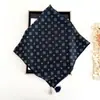 Lenço de Pescoço Estilo Artístico, Lenço Quadrado Grande, Estilo Retrô Quadrado com Bolinhas e Franjas, Xale Feminino para Ar Condicionado, Lenço de Gaze para Proteção Solar, Lenço de Pescoço