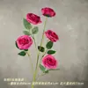 Buquê artificial de rosa bolha com múltiplas cabeças, materiais florais para casamento, flores artificiais, arranjos florais decorativos, decoração de casa, atacado de comércio exterior