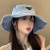 Sombrero de Mezclilla Estilo Occidental para Protección Solar para Mujer, Sombrero de Pescador con Visera para Senderismo al Aire Libre en Primavera y Verano, Sombrero de Mezclilla Lavable para Senderismo y Montañismo