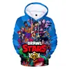 Comércio exterior Moda Primavera e Outono novo moletom impressão digital 3D masculino e feminino solto Esportes Uniforme de Baseball suéter moderno