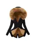 Fábrica de Ropa Gruesa de Algodón para Mujer Transfronteriza En Stock Parka de Algodón para Mujer Abrigo de Invierno con Capucha Chaqueta de Algodón