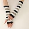 Venta caliente otoño e invierno Corea del Sur populares guantes de longitud media cálidos estudiante estilo coreano guantes de medio dedo hombres y mujeres combinan con todo