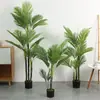 Árbol de Simulación Decoración de Piso Grande Adorno Planta Cola de Zorro Palma Arreglo Interior Palmera Planta Verde Planta en Maceta
