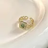 2022 Lujo Joven Diseño de Nicho Moda de Alta Gama Personalizado Mahjong Rojo Anillo de Fortuna Central para Mujeres Moda para el Trabajo