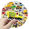 50 adesivos de carro de desenho animado para Diário decorativos para mala capa de celular caderno à prova d'água adesivos infantis atacado