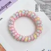 Serie de Cuerdas para Teléfono y Gomas para el Cabello de Color Gelatina Fresca y Dulce Accesorios para el Cabello de Color Macarrón de Alto Valor Goma para el Cabello de Alta Elasticidad