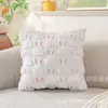 Funda de Almohada Conejo de Pascua Transfronteriza, Cojín Largo de Felpa Estilo Ins, Divertida Decoración Festiva, Funda de Almohada para Sofá, Peluche