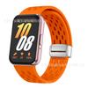 Adecuado para Samsung Galaxy Fit3 Correa de Malla Magnética de Silicona FIT3 Pulsera Orificio Hebilla Plegable Reloj