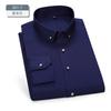 Camisa de Botones Diamante para Hombre Manga Larga Color Sólido Elástica Slim Business Ropa para Hombre Sin Planchar Camisa Blanca para Hombre Business Slim