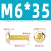Tornillos de Cabeza Semiredonda Hexagonal de Latón Din7380 Tornillos de Cabeza Redonda tipo Copa Champiñón de Cobre M3M4M5M6M8M10