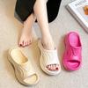 Pantuflas de Verano para Interior y Hogar para Mujer con Suelas Gruesas para Parejas para Usar en el Baño, Sandalias para Baño y Playa para Mujer