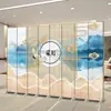 Nueva mampara de estilo chino para sala de estar, vestíbulo de restaurante, entrada, pared de fondo de hotel, biombo plegable móvil para el hogar