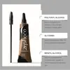 Tinte para Cejas Anti-Manchas Zephoco (Negro) Pasta Suave y Fácil de Aplicar que Crea una Forma de Ceja Llena, Tridimensional y Natural