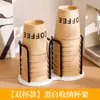 Portavasos Desechable, Portavasos de Gama Alta, Estante de Almacenamiento de Vasos de Agua a Prueba de Polvo para Escritorio, Dispensador de Vasos de Papel y Tazas de Té para el Hogar