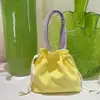 Bolsa de cordón de color sólido, bolsa de almacenamiento portátil para teléfono, batería externa, lápiz labial, cosméticos y lonchera