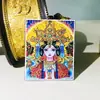 Xizang Pintura Thangka Dourada Pintada à Mão 4*5 Núcleo Lona Especial Zakiram Vida Passada e Presente Sala de Transmissão ao Vivo Estilo Quente