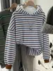 Sudadera corta con capucha para mujer, estilo coreano, corte holgado, estampado de lunares y cerezas, casual, nuevo top de moda otoño e invierno