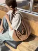 Bolso de hombro de lona para mujer, bolso tote de gran capacidad para el trabajo, bolso cruzado casual simple y versátil, nuevo diseño casual estilo coreano