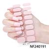 Pegatinas de uñas de gel personalizadas de fábrica Zhengxiang, color sólido, lámpara UV, pegamento para esmalte de uñas, pegatinas de uñas semicuradas japonesas y coreanas al por mayor